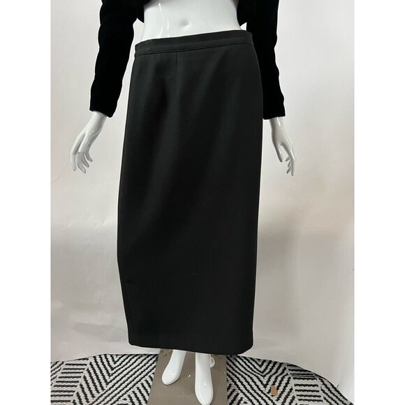 Unbranded Dresses & Skirts - Pencil Skirt Womens Black Long Maxi Back Slit Button Solid 10